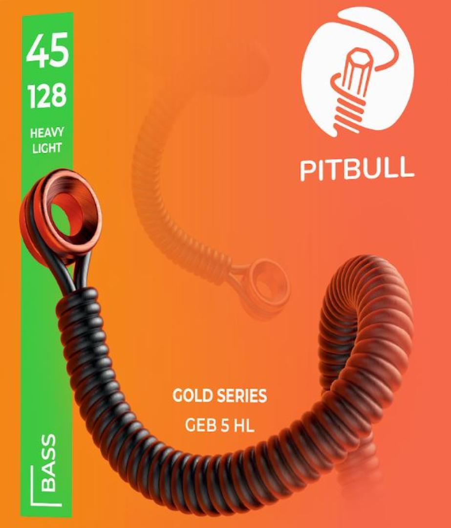 Pitbull Strings Gold Series 5 String 45-128 Bass Guitar Strings